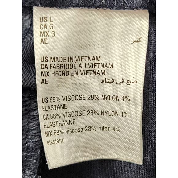 Bar III High Rise Tie Waist Belted Crop Pants Size L Blue Stretch Office Career - Picture 5 of 12